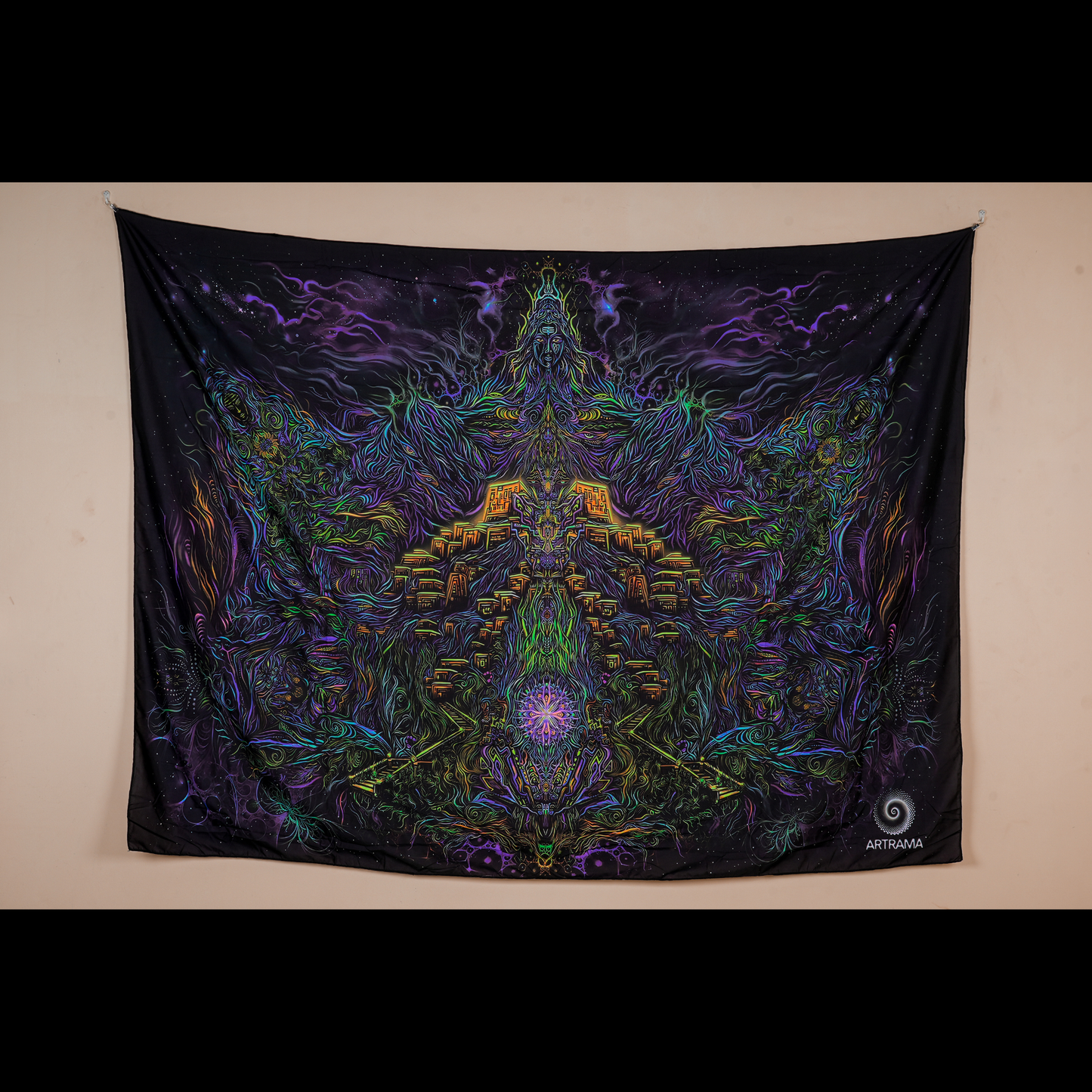 Dark Matter Darshan Psychedelic UV Tapestry