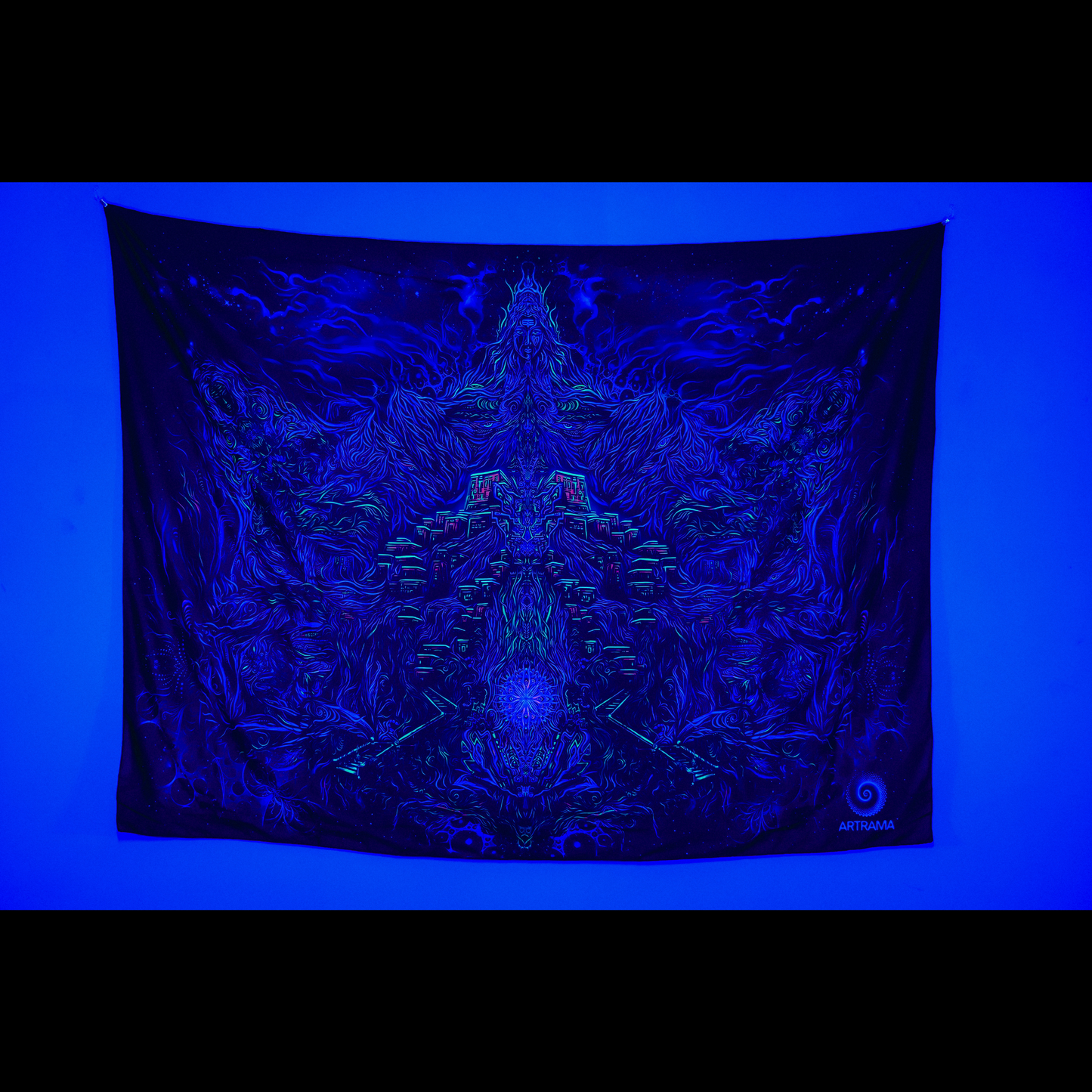 Dark Matter Darshan Psychedelic UV Tapestry