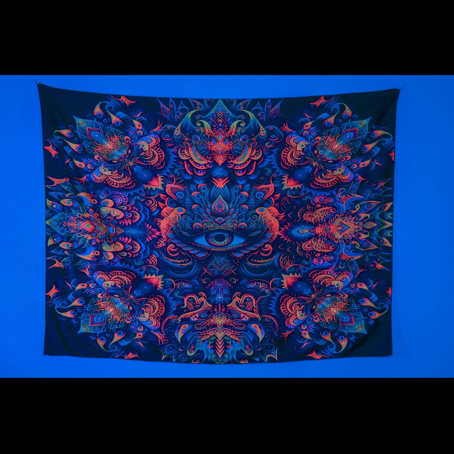 Ajna Eye Psychedelic UV Tapestry