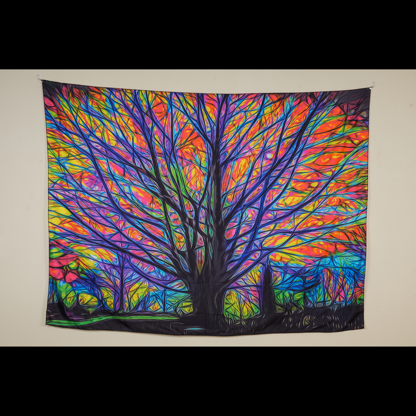 Kalpavriksha Psychedelic UV Tapestry
