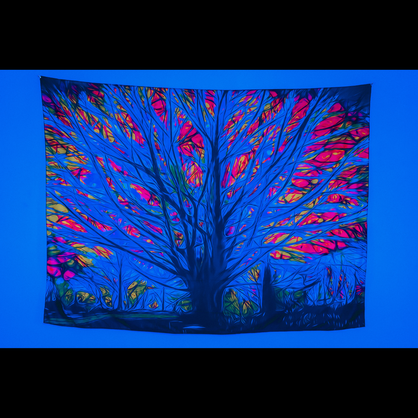 Kalpavriksha Psychedelic UV Tapestry