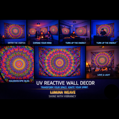 Ananta Mandala Psychedelic UV Tapestry